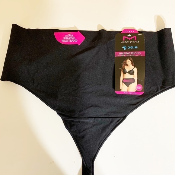 Maidenform women’s plus size ‘tame your tummy’ thong - Picture 3 of 10